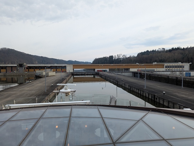 Transiting A Lock Between Passau And Linz 3