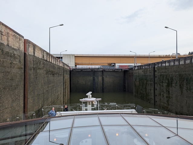 Transiting A Lock Between Passau And Linz 4