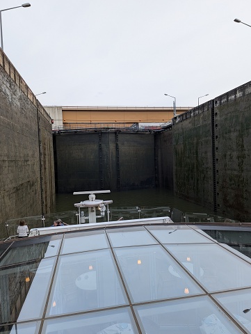 Transiting A Lock Between Passau And Linz 5