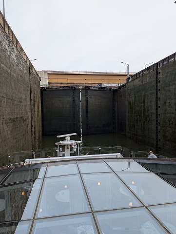 Transiting A Lock Between Passau And Linz 6